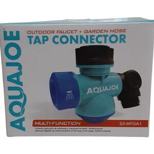 Aqua Joe SJI-MFGA1 Multi-Function Outdoor Faucet and Garden Hose Tap Connector